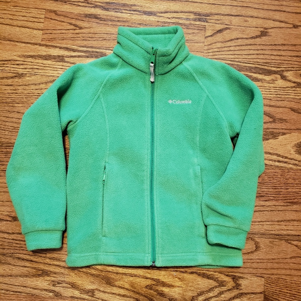 Columbia fleece zip up sweater, 7/8